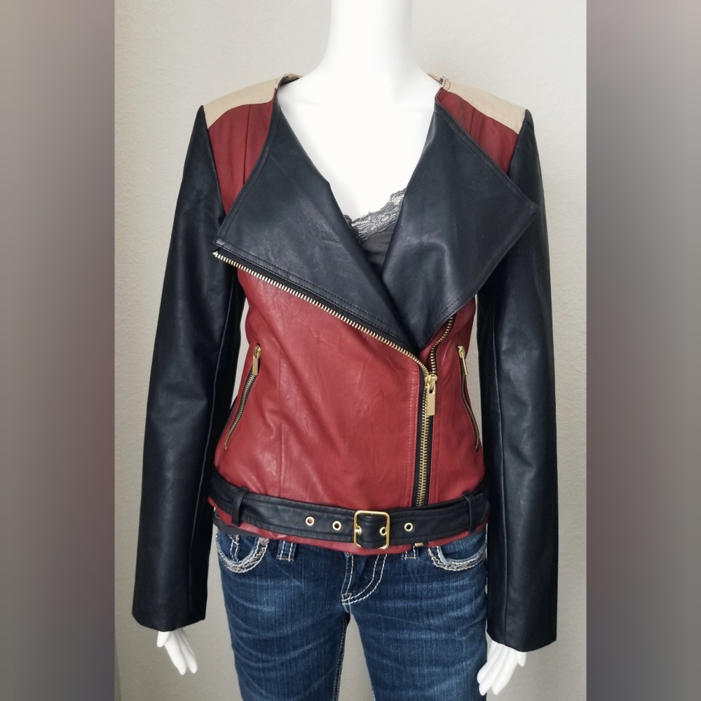 Like New. KUT Moto Jacket. Faux leather